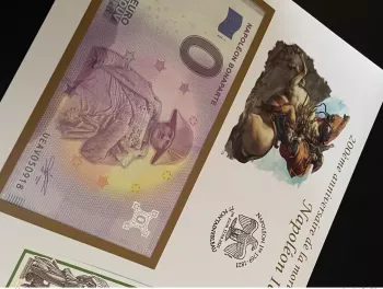 Euro Souvenir banknote Cover France Napoléon 1er Bonaparte 2021 Fontainebleau
