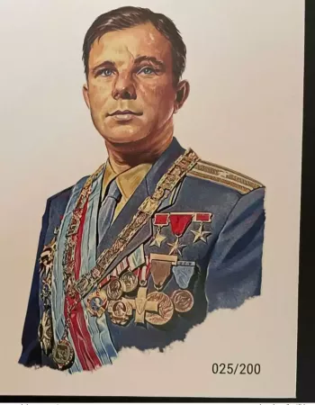 Euro Souvenir banknote Cover Djibouti Youri Yuri Gagarine Gagarin Espace Bloc