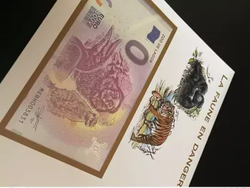 Euro Souvenir banknote Cover France 2021 Europa CEPT Faune en Danger  Paris