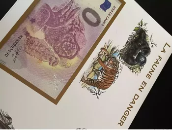 Euro Souvenir banknote Cover France 2021 Europa CEPT Faune en Danger Strasbourg