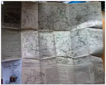 Michelin Circuit Auvergne Coupe Gordon-Bennett 1905 Road Map REPRODUCTION