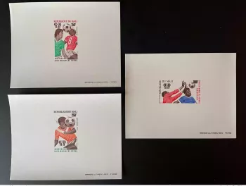 Mali 1978 Mi.625-627 Epreuve de Luxe Proof Argentine  FIFA Coupe Monde Football