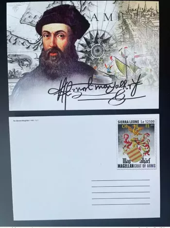 Sierra Leone 2020 Mi. ? Stationery Entier Ferdinand Magellan Armoirie