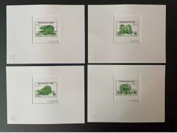 Guinea 2009 Artist Proof Mi. 6714 - 6717 WWF Panda fauna vert