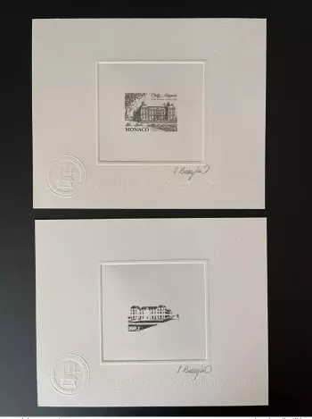 Monaco 2018 YT 3144 Epreuve d'artiste Chilly-Mazarin Visite Princière noir