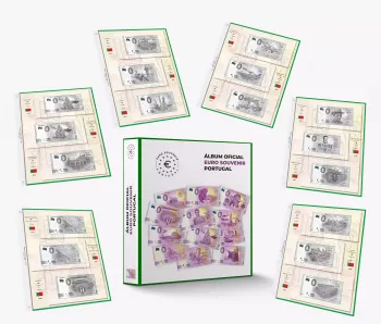 ABAFIL Album avec les 57 feuilles 2017 -> 2021 pour les billets 0 € Souvenir Portugal (II)