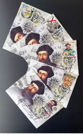 Sierra Leone 2020 Mi. ? Carte Maximum Maxi Card Ferdinand Magellan Armoiries