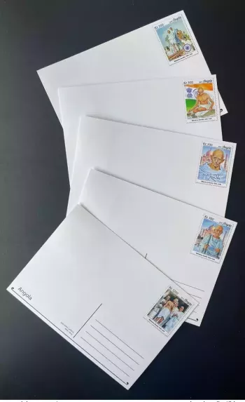 Angola 2019 Mi. ? Stationery Entier Mahatma Gandhi India Taj Mahal Oiseau Bird