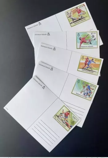 Solomon Islands 2012 Mi. 1666 - 1669 Carte Maximum Maxi Card Football Calcio
