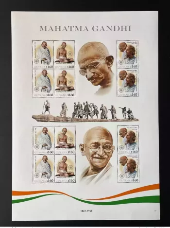 Guyana 2022 Bogen Mohandas Mahatma Gandhi Indien