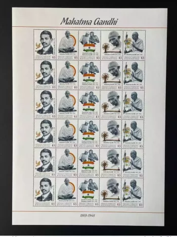 Grenada Martinique 2022 planche Mahatma Gandhi Inde Indien Jawaharlal Nehru
