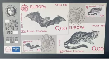 026 Carte officielle Expo internationale Chicago 1986 FDC France CEPT Bat