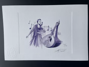 Prova de artista "Fado" numerada e assinada