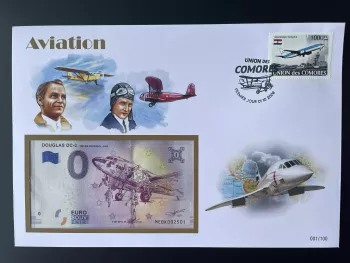 Official Euro Souvenir Cover - Aviation