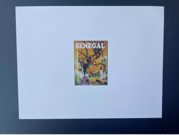 Sénégal 2015 Mi. Bl. 109 Epreuve Luxe Faune menacée éléphants birds Oiseaux