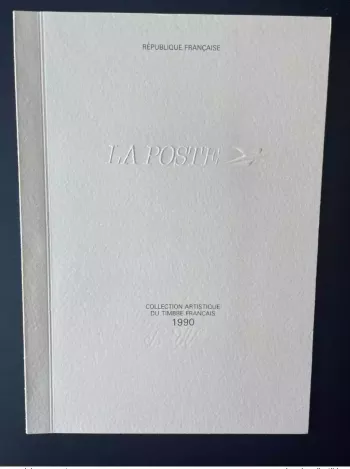 France 1990 COLLECTION TIMBRE FRANCAIS SERIE ARTISTIQUE CADEAU MINISTRE LIVRE