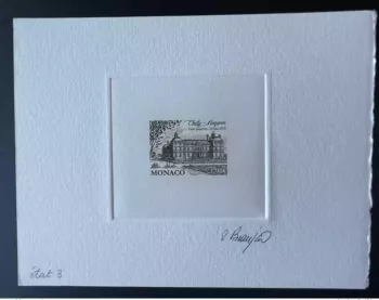 Monaco 2018 YT 3144 Epreuve d'Etat Chilly-Mazarin Visite Princière 19 Juin noir
