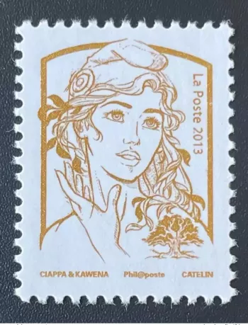 France 2013 Marianne et la Jeunesse Ciappa & Kawena gilded Gold without TVP