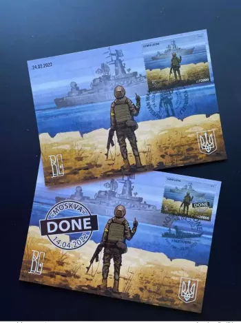 Sierra Leone 2022 Mi. ? Maxi Carte Russian Invasion Ukraine War Boris Groh