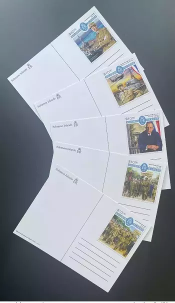 Iles Salomon 2017 Mi. 4069 - 4072 Stationery Entier  Général de Gaulle France