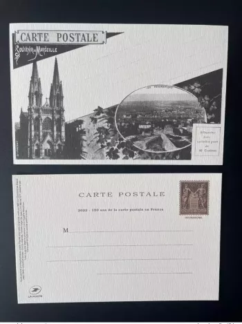France 2022 150 ans Carte Postale Entier Paris Philex Sage Mouchon Marseille