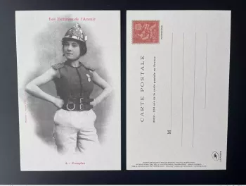 France 2022 150 years Postcard Entire Paris Philex Mouchon Firempier Woman