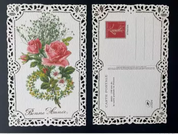Frankreich 2022 150J Postkarte Ganzsache Philex Semeuse Roty Blumen