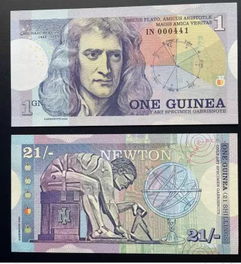 2022 Matej Gabris 1 Guinea 21 Shillings Sir Isaac Newton Physics UNC ESSAY