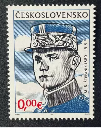 Tschechoslowakei 2019 - Vignette 0 € 'Milan Rastislav Štefánik' M. Gabris