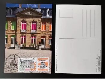 France 2022 YT 5437A Maxi Carte Surchargé Moulins Allier Timbres Passions Hôtel