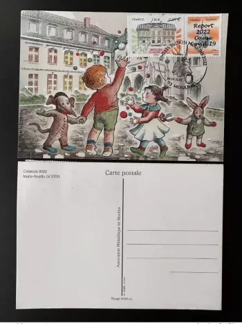 France 2022 YT 5437A Maxi Carte Surchargé Moulins Allier Timbres Passions