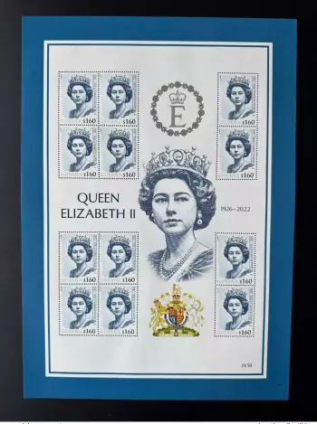 Guyana 2022 Mi. 8064 - Kleinbogen 'Queen Elizabeth II' Matej Gabris