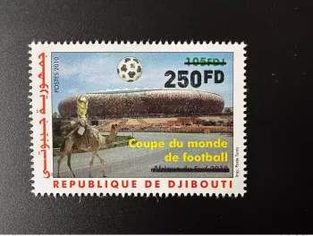 Djibouti 2022 Surchargé Mi. 814 FIFA World Cup Qatar Coupe du Monde WM Football