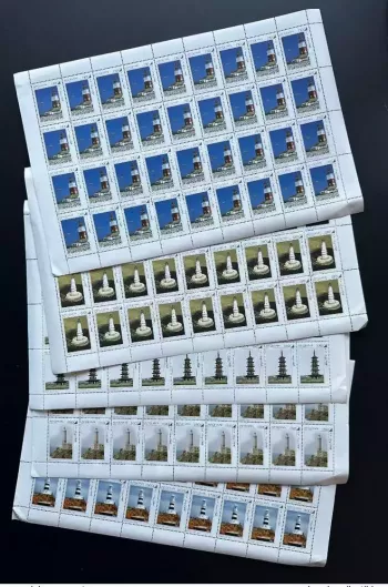 Afghanistan 2003 Phare Leuchtturm Lighthouse 5 val. full sheets planches Bögen