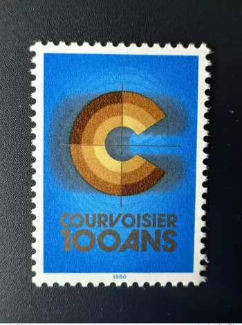 1980 Hélio Courvoisier La-Chaux-De-Fonds Vignette 100 ans brun brown braun