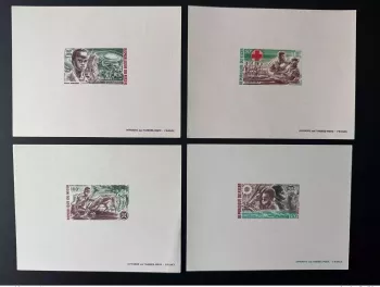 Niger 1973 Mi. 370-373 Luxusprobe Pfadfinder Rotes Kreuz Antilopen