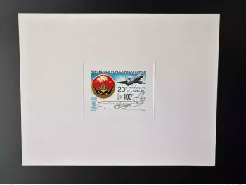 Congo 1979 Mi. 712 Luxury Proof 20th Anniversary of the Asecna Avion Airplane