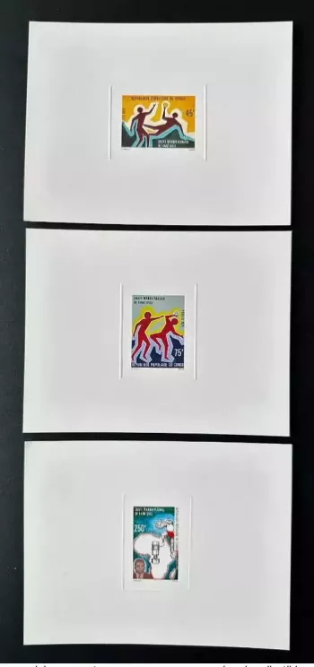 Congo 1979 Mi. 687 - 689 Epreuve De Luxe Coupe Marien Ngouabi de Hand-Ball Sport
