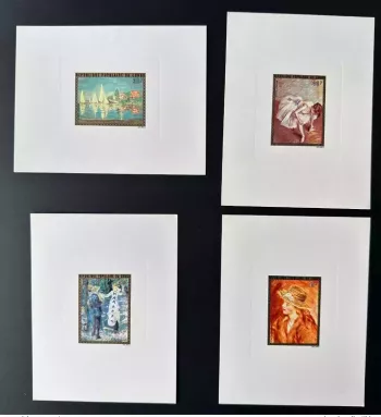 Kongo 1974 Mi. 436-439 Luxusprobe Kunst Monet Degas Renoir Impressionismus