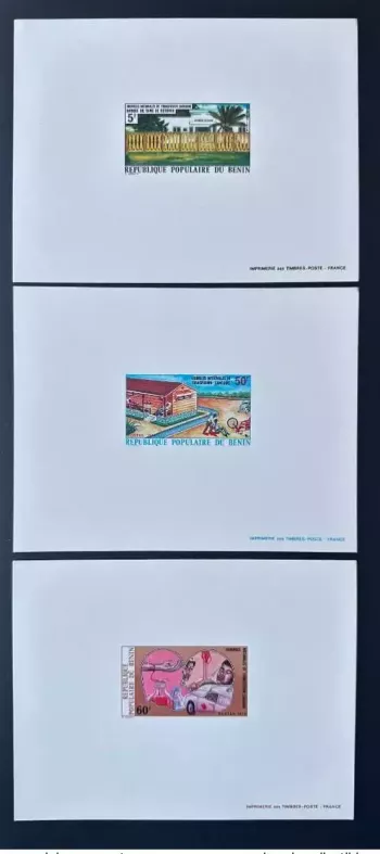 Benin 1976 Mi. 75 - 77 Epreuve De Luxe Journées Nationales Transfusion Sanguine
