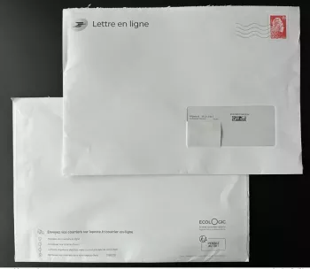 PAP France 2023 E-Lettre Rouge Marianne l'Engagée Yz GRAND modèle 32 x 23 cm