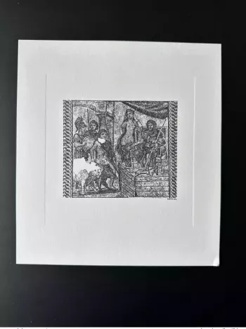 France 1981 Gravure Epreuve Marie-Noëlle Goffin Nîmes Beaux-Arts ITVF 21 x 19