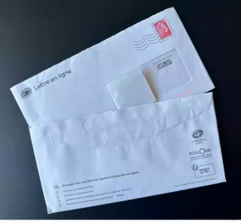 PAP Ready-to-Post France 2023 E-Letter Red Marianne the Engaged Yz 23 x 11.5 cm