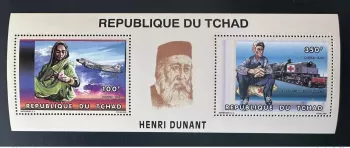 Chad 1996 Mi. Bl. 254 A Red Cross Henry Dunant DC3 Plane