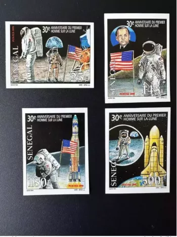 Sénégal 1999 ND Mi. 1803 - 1806 premier Homme Lune Moon Mond Apollo 11 Espace