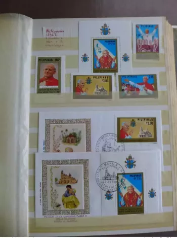 Collection of World Stamps S/S FDC Maximum Covers Pope John Paul II Pape Jean