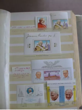 Collection of World Stamps S/S FDC Maximum Covers Pope John Paul II Pape Jean