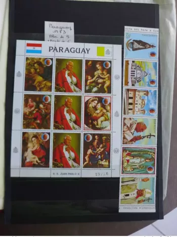 Collection of World Stamps S/S FDC Maximum Covers Pope John Paul II Pape Jean