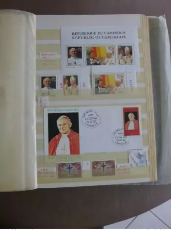 Collection of World Stamps S/S FDC Maximum Covers Pope John Paul II Pape Jean
