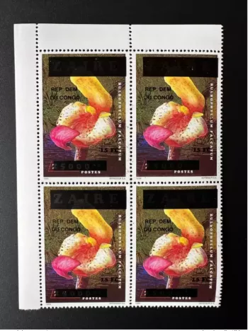 Congo Kinshasa 2000 Mi. 1525 surchargé Zaire Orchidee Orchid flower fleur Blume